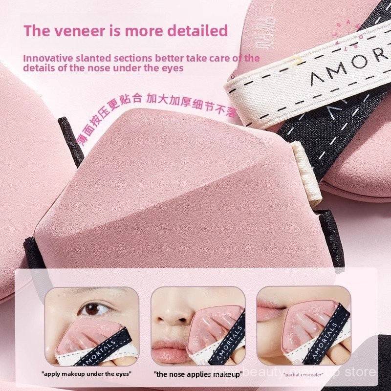 AMORTALS Bông phấn không ăn bột q viên đạn khô ướt hai ngón tay bông phấn đệm khí GBTE
