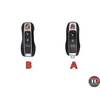 Vỏ chìa khóa xe hoạt hình Porsche ABS Thích hợp cho macan / Cayenne / Palamela / 718