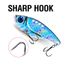 7g / 10g / 15g 1 Máy Spinner VIB Đúc Mồi Nhân Tạo Mồi Cứng Chìm Jig Swimbait In 3D Mồi Câu Cá Cho Bass Cá Hồi Walleye