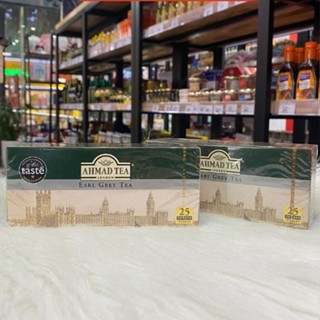 Trà Bá Tước Ahmad Earl Grey Hộp 50g/25 Túi Lọc Trần, Hương Vị Thanh Lịch Đậm Chất Trà Chiều Châu Âu
