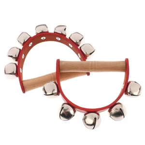 TMOY Chuông Tay Chuông Tay Với 5 Cái / 7 Chiếc Jingle Bells Tay Cầm Gỗ Nhạc Cụ Chuông Đồ Chơi Quà Tặng Cho Trường Học Âm Nhạc Lớp Chăm Sóc Ban Ngày Tại Nhà TCVN
