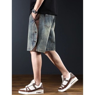 Quần Jean Nam DICHUANGZHE Quần Short Retro Thẳng Thường Ngày