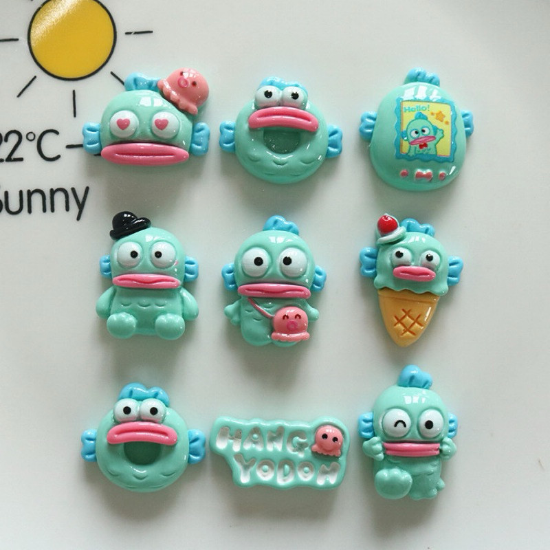 [SHIP TỪ 3C] CHARM, Sticker gắn dép CÁ SẤU Charm Chú CÁ HỀ SẴN NÚT GẮN ...