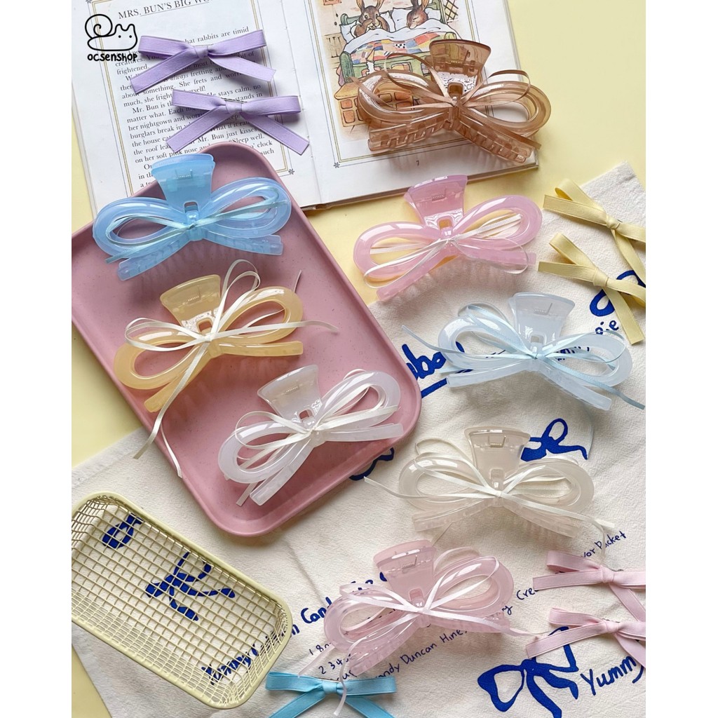 Kẹp càng cua Nơ ruy băng (13cm)
