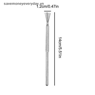 [savemoneyeveryday] Tranh vẽ móng tay đa chức năng 7 chân Bút tay cầm bằng thép không gỉ có thể uốn cong Bàn chải Gel UV Vẽ dụng cụ làm móng tay [vn]