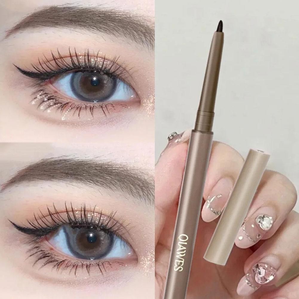 4 Màu Bút Kẻ Mắt Lâu Dài Bút Gel Chống Thấm Nước Matte Eyeiner Dễ Dàng Nâu / Màu Đen / Bút Chì L9w6