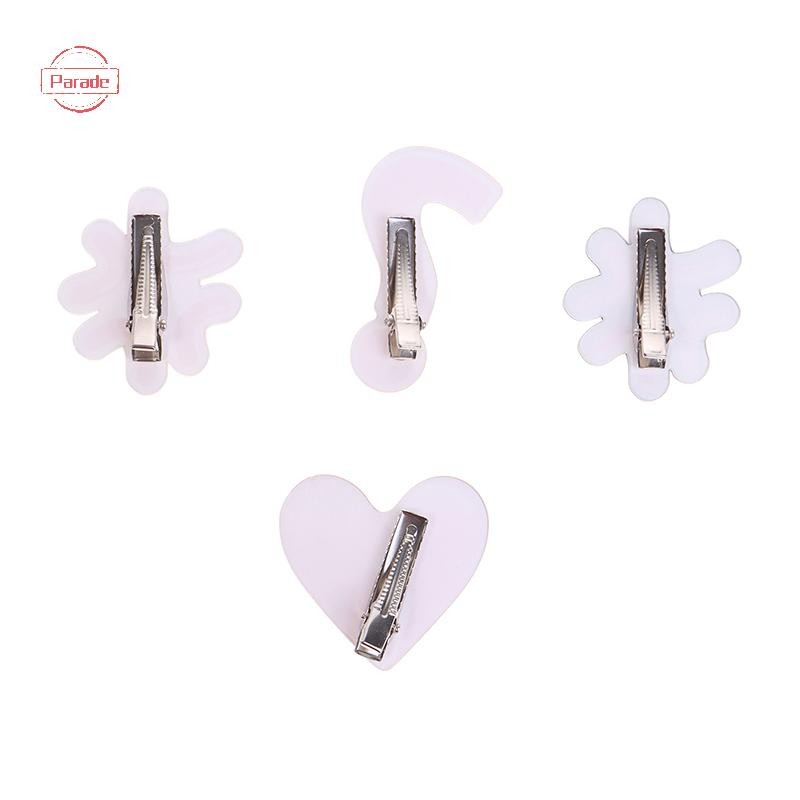 Diễu Hành Tức Giận Biểu Hiện Thả Trái Tim Vỡ Acrylic Vui Bên Kẹp Mỏ Vịt Kẹp Nổ Bên Kẹp Phụ Kiện Tóc VN