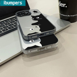 ibumpers Ốp Lưng IPhone Xinh Mèo Hoạt Hình Mát Mẻ Ốp Điện Thoại IMD Cứng Trơn Chống Bẩn Chống Sốc Cho IPhone 16 15 14 12 13 11 Pro Max