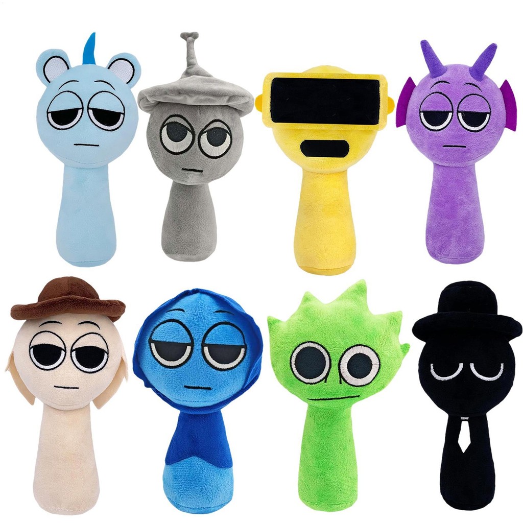 Sprunki Đồ Chơi Sang Trọng Sprunki Incredibox Trò Chơi Búp Bê Nhồi Bông Ngoại Vi Raddy Simon Tunner Jevin Đen saixit2vn