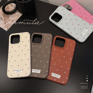 Ốp Điện Thoại Đơn Giản Chấm Trơn Cho IPhone 16 15 15pro Max 13 Mini 14 14pro 14max 12 11 Pro Max IX XR SE2 Plus Bìa Mềm