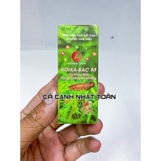 VITAMIN TỔNG HỢP, HỖ TRỢ TIÊU HÓA, ĐỀ KHÁNG KOIKA BAC M CHO CÁ CẢNH 10ML
