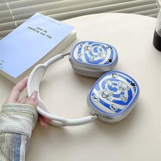 Ốp điện thoại mềm họa tiết mèo ngộ nghĩnh cho tai nghe Airpods Max Tai nghe không dây Vỏ bảo vệ