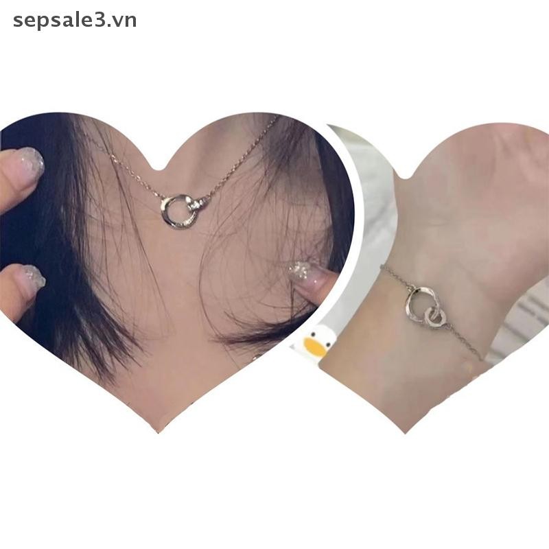 # Vn # Mobius Vòng Cổ Cặp Đôi Zirconia Vòng Cổ Xương Đòn Dây Chuyền Ánh Sáng Punk Hình Học Ngọt Ngào Trang Sức Thoáng Mát Quà Tặng Tiệc.
