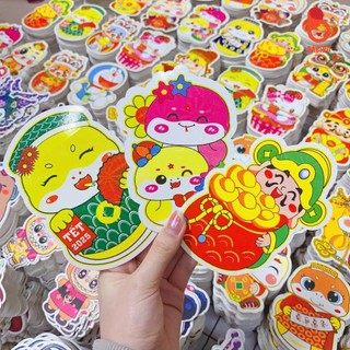 Bao lì xì Chibi hình Tết 2026, Labubu hot hit có phản quang
