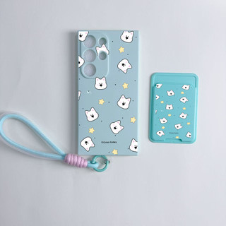 Vỏ ví họa tiết chó con màu trắng dễ thương S25 plus Vỏ cho Samsung A23 A24 A25 a55 s22 s22plus ultra Girly S23 S23Plus s23fe s24 s24plus s24ultra s21FE Vỏ