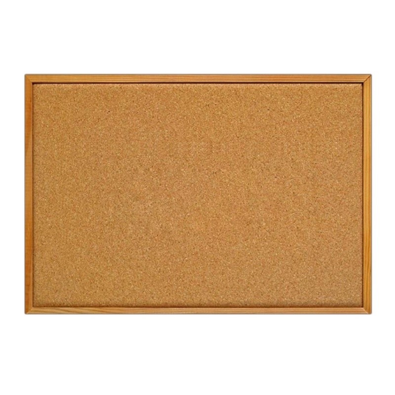 Bảng ghim bần ghi chú khung gỗ treo tường Lie 60x90cm ( tặng đinh ghim)