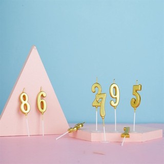 Nến Số Vàng  number candles Sang Trọng – Điểm Nhấn Hoàn Hảo Cho Mọi Bữa Tiệc bánh sinh nhật và các dịp kỷ niệm