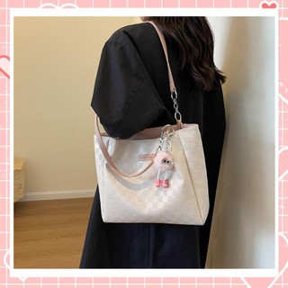 [ KÈM CHARM XINH ] Túi xách nữ túi tote công sở kẹp nách kẻ vuông thời trang K273