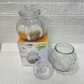 Lọ Hũ Thủy Tinh Trái Bí 1900ML Đựng Gia Vị - No 1188