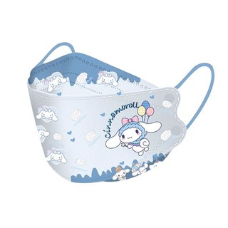 50 CÁI KF94 Mặt nạ trẻ em 4ply Sanrio Kuromi Mặt nạ hoạt hình trẻ em Mặt nạ 3d chính hãng Mặt nạ âm thanh nổi