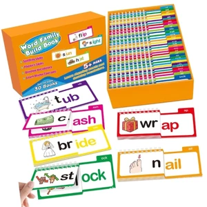 SA Đọc và Rhyme Flip Books Word Family Flip Books Words Flash Cards