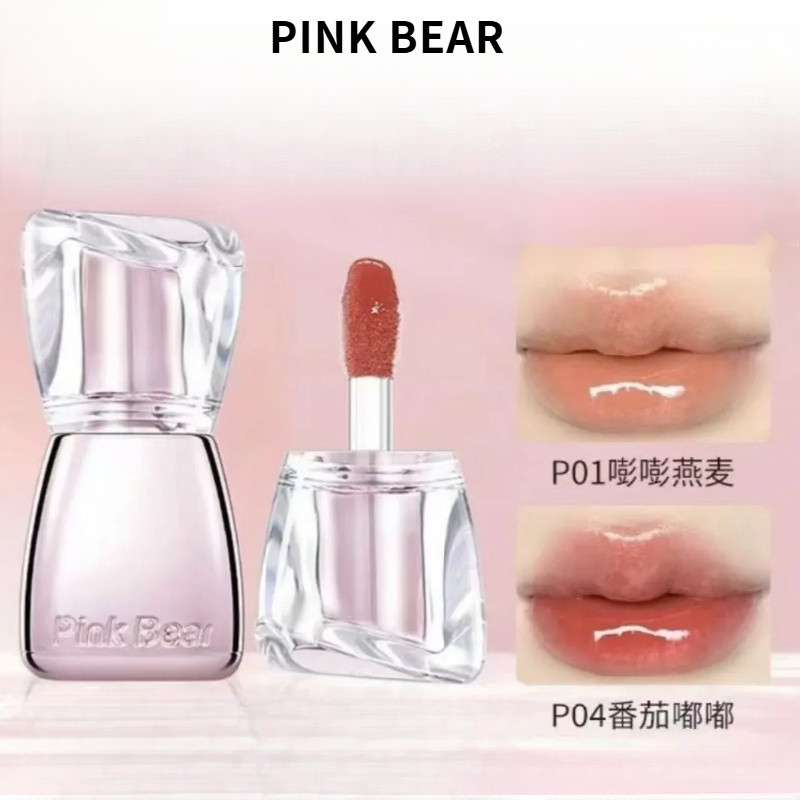 Son bóng dưỡng ẩm trong suốt PINK BEAR 8X8H