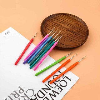 Kim Móc Len Cán Dẻo, Kim Móc Len Thiết Kế Nhỏ Gọn, Dễ Sử Dùng Nhiều Màu Sắc Đủ Các Size 2-10mm|Nguyên liệu đan móc FE123
