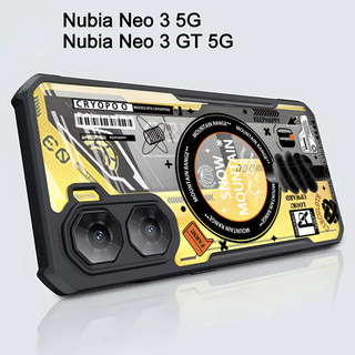 Ốp Điện Thoại Luxur Cho ZTE Nubia Neo 3 GT Ốp Lưng Acrylic Trong Suốt Chống Rơi Vỏ Cứng Siêu Mỏng Cho Nubia Neo 2 Neo 3 5G NO.13