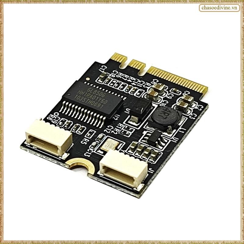 [K O G X] Thẻ chuyển đổi mở rộng M2 WIFI KEY A / ETo Usb Adapter Card Laptop Bo mạch chủ Ngff sang cổng kép Thẻ mở rộng USB2.0