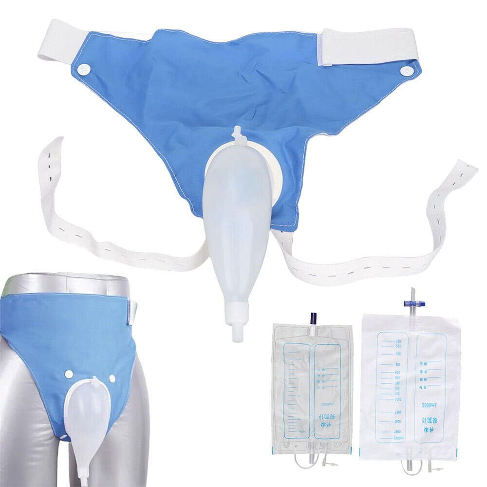Silicone urine collection device suitable for the elderly. Silicone urine bag with leak-proof connector