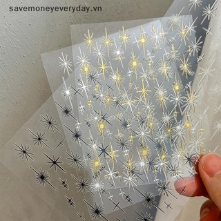 [savemoneyeveryday] Đề can dán móng tay nghệ thuật Star Radiant, Đề can móng tay tự dính 3D Thiết kế đường dây Đồ dùng móng tay cho móng tay DIY Trang trí móng tay [vn]