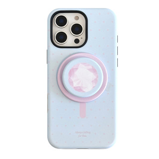 [Sheren] Vỏ điện thoại có giá đỡ từ tính kim cương chấm bi Thích hợp cho i16 15 14 13 12 11 pro max Vỏ bảo vệ chống sốc