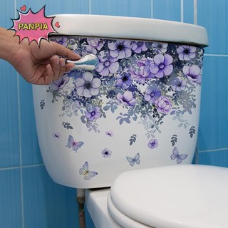 Pnpia Hoa Tím Dán Tường Phòng Tắm Trang Trí Nhà Vệ Sinh Tủ Phòng Khách Trang Trí Nhà Đề Can Làm Đẹp Tự Dính Bức Tranh Tường Boutique