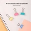 Set kẹp tài liệu giấy tờ văn phòng sắc màu kẹp bướm kẹp giấy size 15mm 19mm 25mm 32mm 41mm51mm văn phòng tiện lợi-FE123
