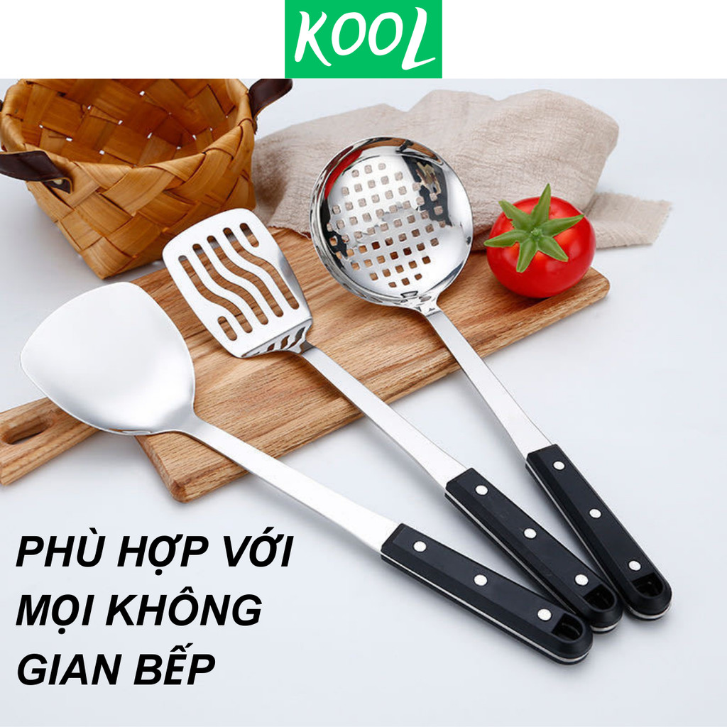 Vá múc lẩu inox Daily số 8 KOOL RB12401 Vá canh, Thìa canh, Muôi canh, vá lẩu, vá vớt bún