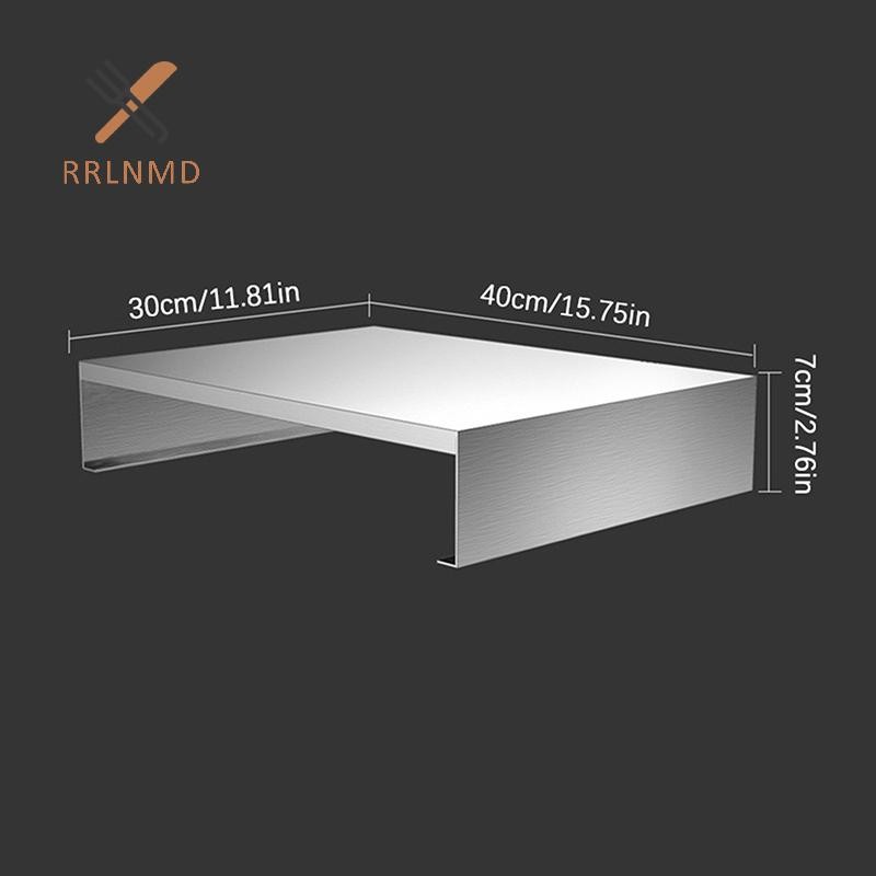 Rrlnmd Nồi cơm điện bằng thép không gỉ Khung bếp điện Giá đựng đồ nhà bếp Bếp Gas Tấm bảo vệ tấm MỚI
