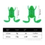ROLY 5 Mồi Ếch Mini, TPE Jigging Mềm Ếch Mồi Câu Cá, Trộn Màu Mồi Với 5 Móc Ếch-Like Stance Mồi