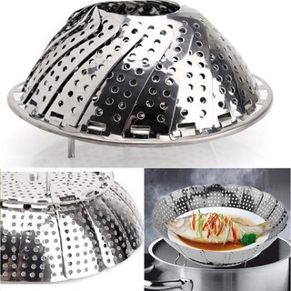 VỈ HẤP,ĐỒ XÔI INOX SIZE 24CM , 3 CHÂN LOẠI DÀY (có hộp) - Phương Trang
