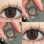 （-0°-600°）🌈ZM 🌈/Set 2 Kính Áp Tròng Màu tím/đen/xám thời trang contact lens hợp lệ 6 tháng YX118