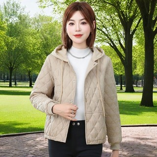 Áo khoác Cotton nhẹ mùa đông phong cách mới Áo khoác Cotton có mũ trùm đầu thời trang Áo khoác Cotton nhẹ