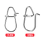 10-39.6kg Phụ kiện câu cá cường độ cao 100 chiếc Snap 00 # -3 # Khóa kết nối bằng thép không gỉ cho nước mặn