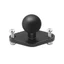 Giá đỡ cố định YRBWD, Bộ chuyển đổi bóng đen chống mài mòn, Đế đầu bóng 25mm chống nước bằng hợp kim nhôm đa năng Xe máy