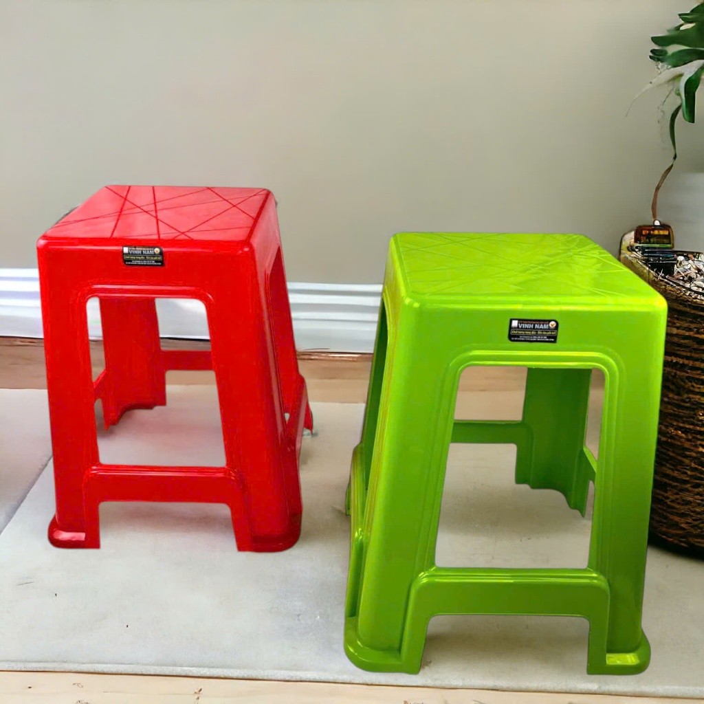 Ghế Nhựa Cao Nhiều Loại Vinh Nam Plastic Ghế Cao Nhựa PP Cứng Cáp Chắc Chắn Nhiều Màu Sắc