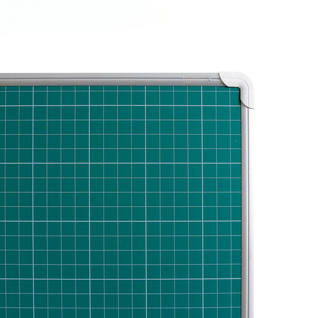Bảng từ xanh kẻ 4 ô ly tiểu học 80x60cm. -BIBI