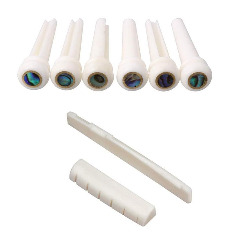 Tmoy Dây Đàn Guitar Xương Đàn Guitar Cầu Chân Yên Đai Ốc Ngà Acoustic Guitar Cầu Pin Bò lp Hậu Môn Tremolo TCM