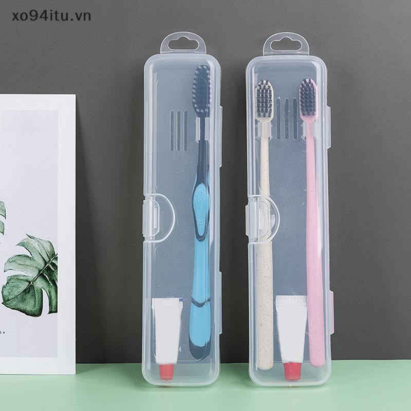 Xoitu Hộp đựng bàn chải đánh răng trong suốt Hộp đựng du lịch Hộp đựng bàn chải đánh răng di động Hộp đựng kem đánh răng bằng nhựa Hộp đựng đồ VN