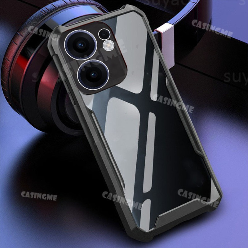 OPPO Reno15 F 5G 2025 Túi Khí Acrylic Chống Sốc Cho OPPO Reno 13 Reno13F Reno13 F Pro 13F OppoReno13F 5G 4G Silicon Trong Suốt Ốp lưng TPU Mềm