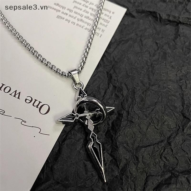# VN # Vòng cổ mặt dây chuyền chéo cổ điển dành cho nam Dây chuyền đa năng Áo sơ mi mồ hôi hợp thời trang Dây chuyền Punk Quà tặng trang sức.