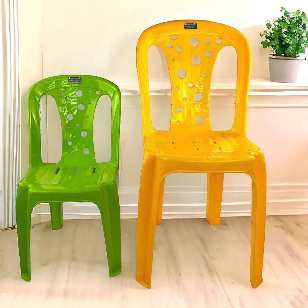 Ghế Dựa Cao Vinh Nam Plastic Size Lớn Và Nhỏ Ghế Nhựa Cao Cứng Cáp Lưng Có Lỗ Thoáng Khí Mã 011 013