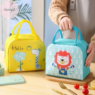 Deyangk Hoạt Hình Cách Nhiệt Hộp Cơm Trưa Túi Tote Cầm Tay Bento Túi Cách Nhiệt Ăn Trưa Lá Nhôm Dày Hộp Cơm Trưa Túi VN